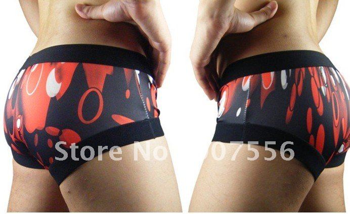 Blue Men's Sexy Polyester G-String Swimming Trunks