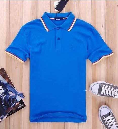 Casual Short Sleeve Dark Blue Color Soft Wear Men's Shirts