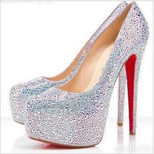 Fashion Ladies 14CM Double Water Table High Heel Shoes