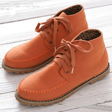 Womens Shoes Fashion Brand Dress Shoes Cool Round Toe Lace Up Flat Heel Ankle Casual Shoes