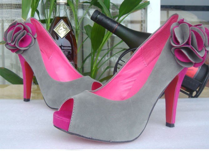 New Flowers High Documentary Striped Patentplatform Pumbs Sexly Bridal Shoes