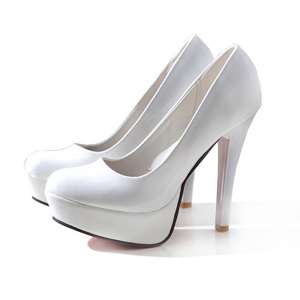 Waterproof Full Color Closed Toes Women's Bridal Shoes