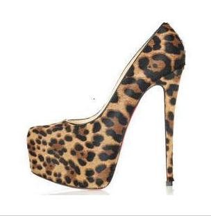 Brand Fashion Womens High Heel Sexy Classics Leopard Shoes