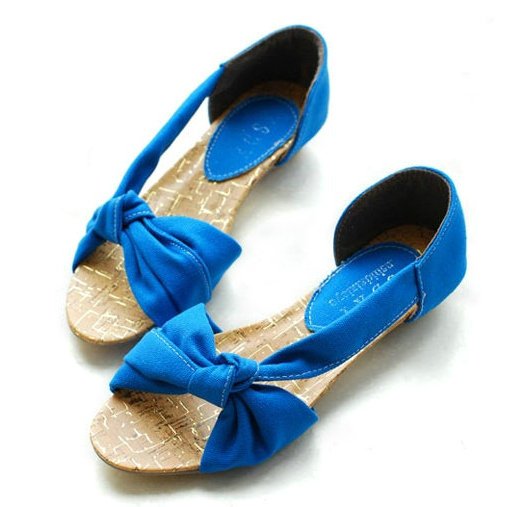 Cute Womens Cut Out Bow Flat Sandals Fashion Brand Dress Shoes New Arrivals Designer Shoes
