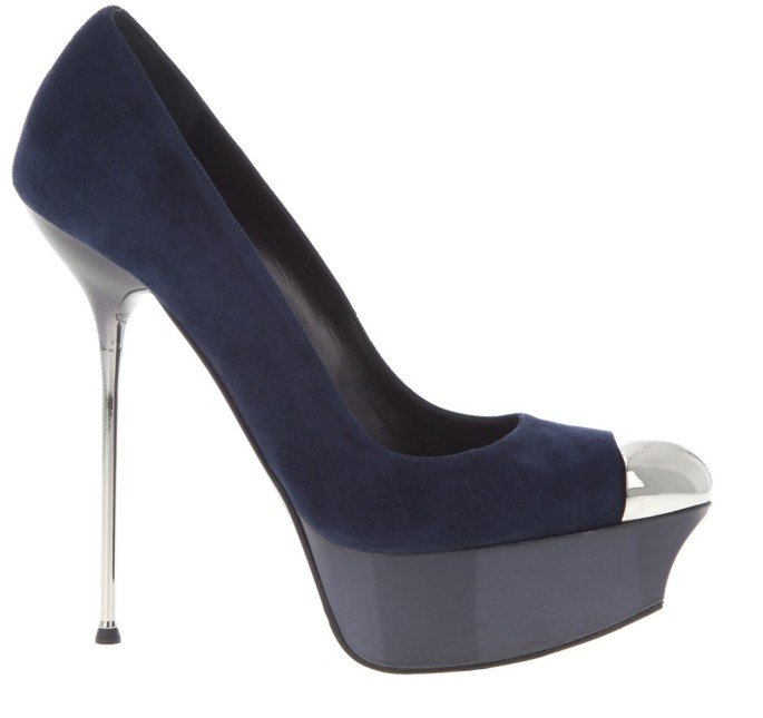 Fashion Brand Diamond Slipper High Heel Shoes for Women Silver Hollow Waterproof