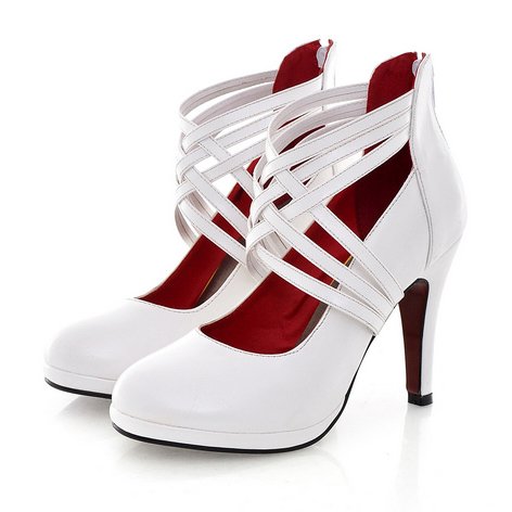 Leather Rope Upper Stiletto Heel Gladiator Sandals Party Dress Loafers