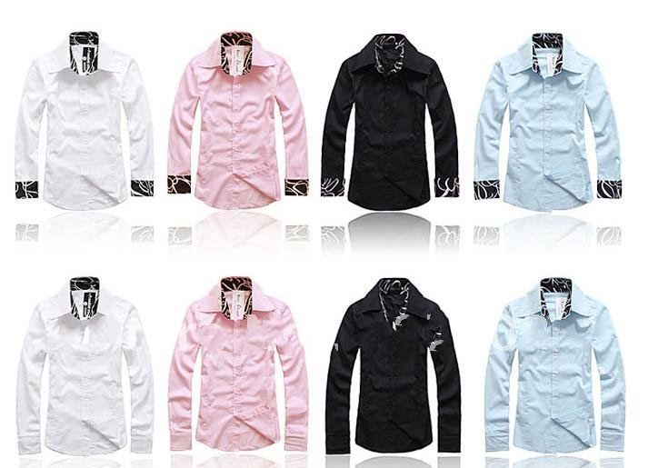 Men's Fashion Long Sleeve Casual Slim Fit Stylish Cotton Shirts