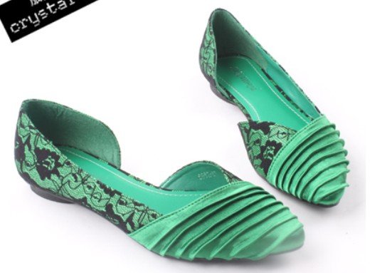 Women Flats Silk Fabric Lace Fashion Women Shoes 3 Colour