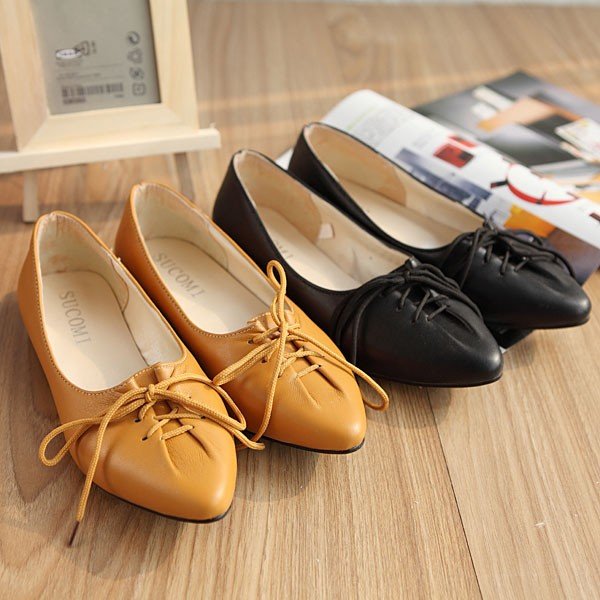 100% Genuine Leather Lace Up Elegant Loafers