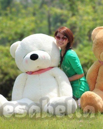 Teddy Bear White With Red Decorations Stuffed & Plush Animal