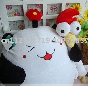 White Waterproof Big Pig & Chicken Stuffed & Plush Animal