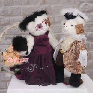 Teddy Cat Purple Lace & Cotton Stuffed & Plush Animal