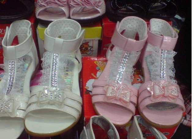 Fashion Baby Leather Girls Casual Shoes Kids Dress Sandal