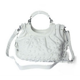 White Women's Genuine Leather Handbags & Shoulder Bags