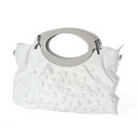 White Women's Genuine Leather Handbags & Messenger Bag