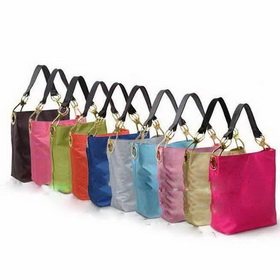 Euramerican Popularity Female Metal Clasp Oxford Nylon Ring Button Shoulder Bag