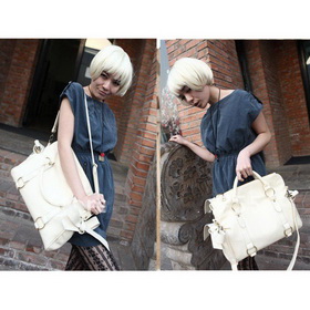 Han Edition Fashion Bowknot Single Inclined Shoulder Bag