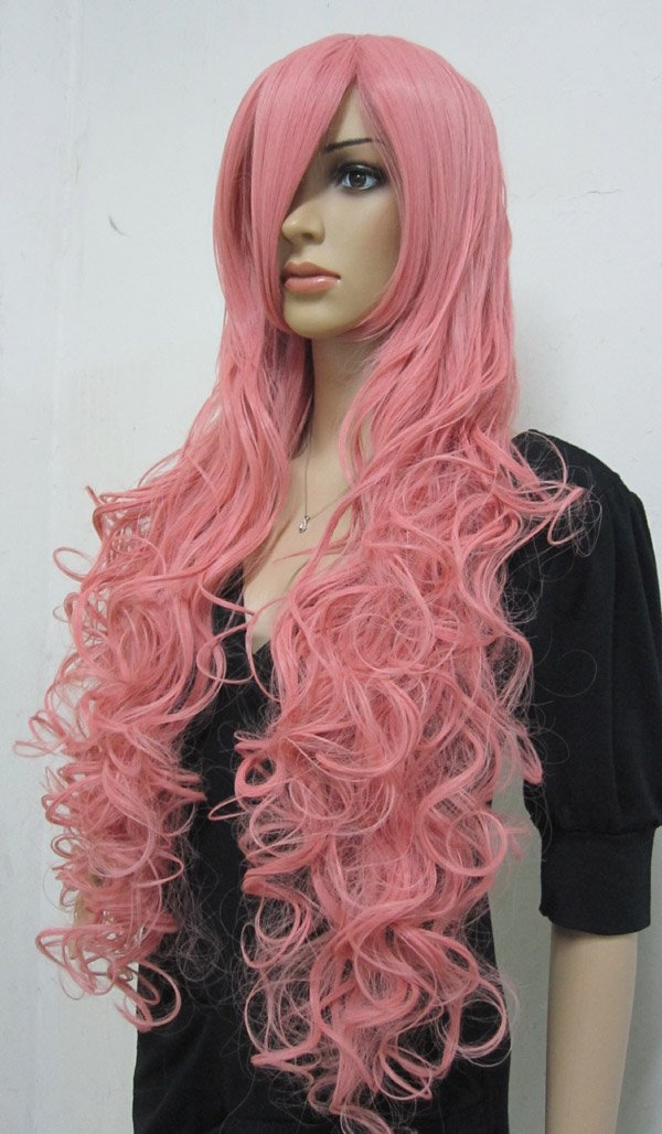 Anime Cos Stylish Long Curls Big Curly Bang Cosplay Wigs Hair Ladies's Synthetic Costume Wig
