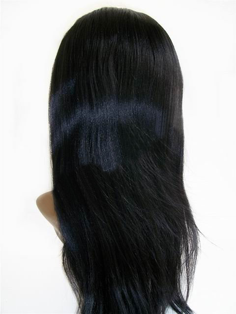 18 Inch Straight Light Brown Women's Long Full Lace Wigs