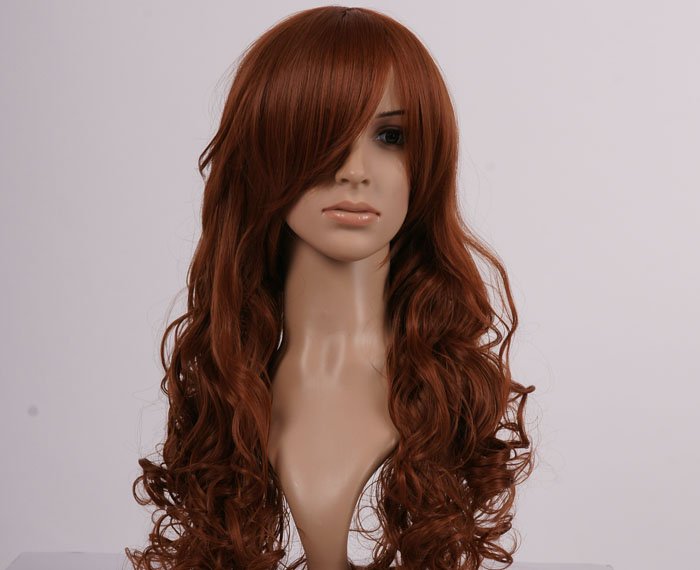36 Inches Code Geass Nunnally Ash Brown Wavy Cosplay Wigs