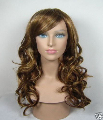 Stylish Women's Yellow Long Health Full Lace Wigs