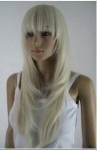Light Blonde Super Long Women's Health Synthetic Wigs