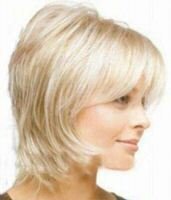 Synthetic Short Lady's Free Style Full Lace Wigs