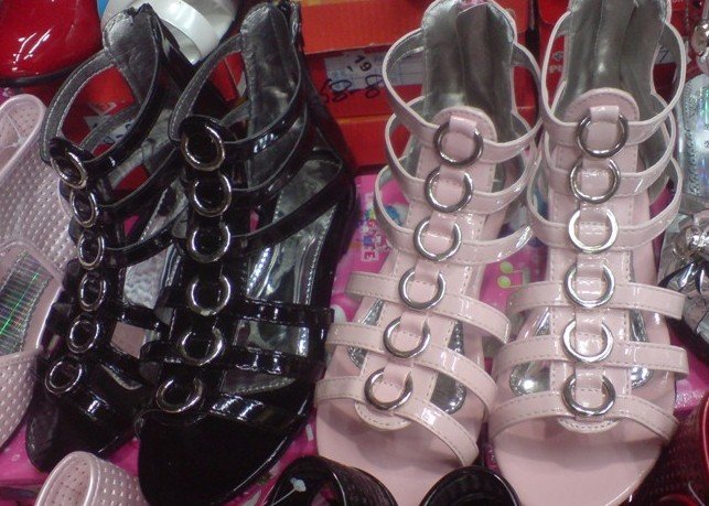 Fashion Leather Girls Casual Kids Dress Sandal