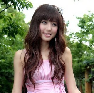 Long Brown Ladies' Curly Synthetic Hair Costume Wigs
