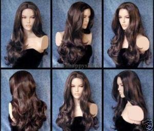 Ladies' Curl Stylish Long Health Full Lace Wigs