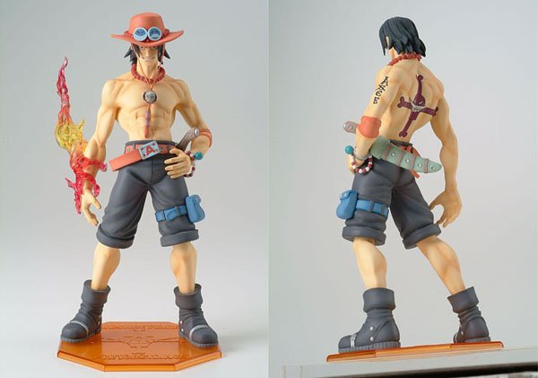 Japanese Anime One Piece Ace Style Figure Set
