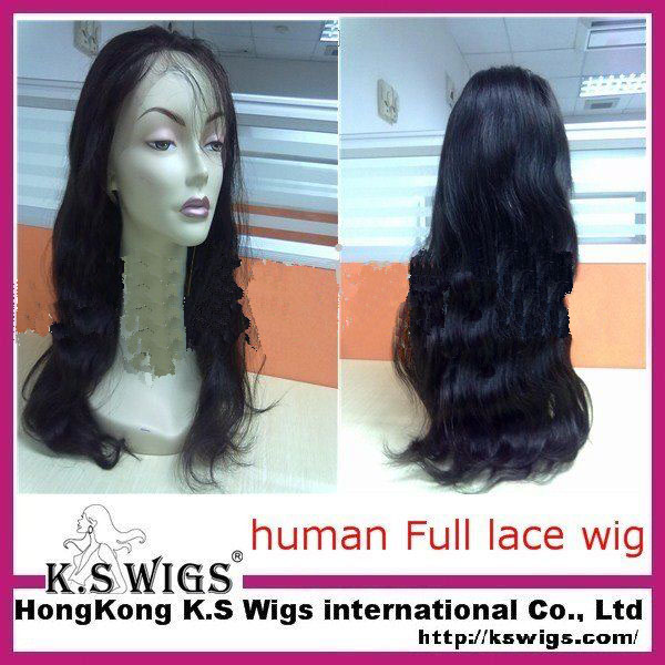 Natural Wave Natural Color Lady's Super Long Full Lace Wigs
