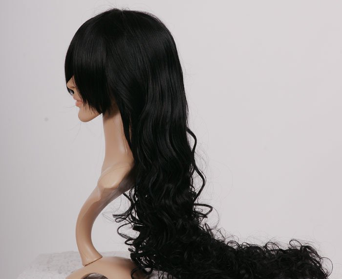 90cm Wavy Wigs 36inch Black Wavy Hair Wig