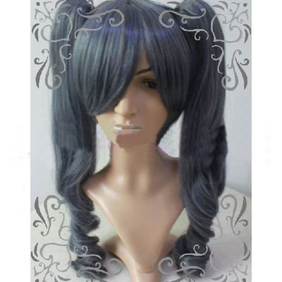100% Japanese Kanekalon Fiber Cosplay Purple Color Synthetic Wigs