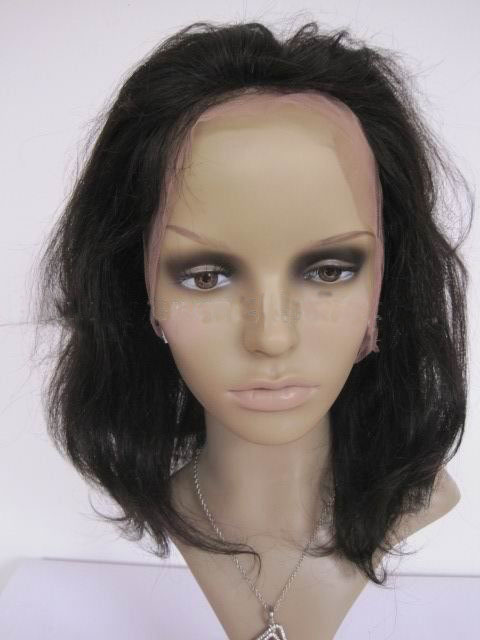 100% Human Remy Hair 10 Inch Free Style Full Lace Wigs