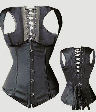 Sexy Lingerie Party Costume Leather Cincher Underbust Body Lift Shaper Corset
