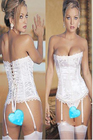 Item 3000 White Sxey Backless Bridal Wedding Lady's Corest