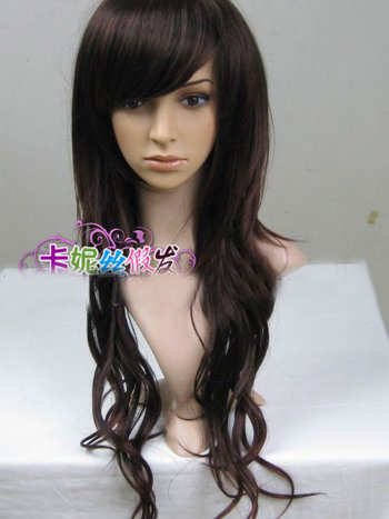 Black Curl Shape Synthetic Party Wigs