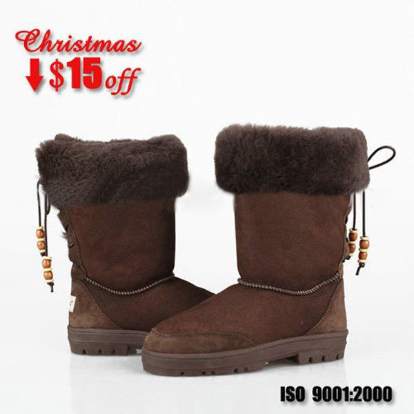 Lady Shoe Snow Fashion 100% Double Faced Sheepskin Boots
