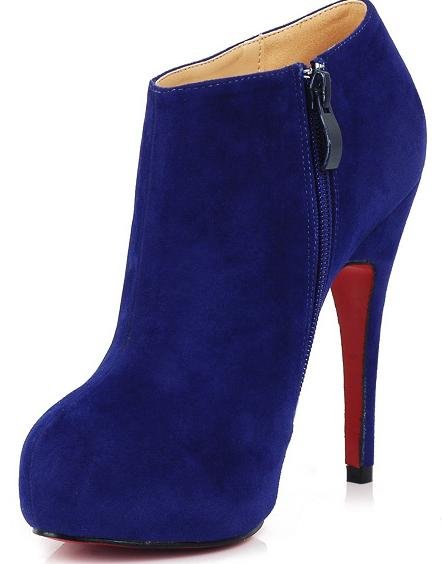 Women's Fashion Dress Stunning Sexy High Heel Shoes Suede Ankle Boot