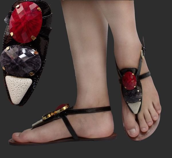 Brown Flat Bottom Buckle Strap Women's Casual Shoes