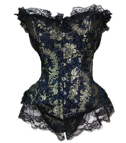 Silk Fabric Satin Sexy Garters Belt Black Corset G-string Lingerie Dress