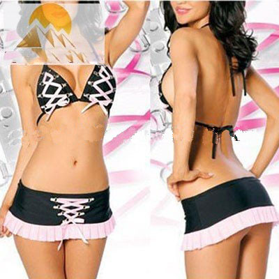 Brand New Sexy Black and Pink Lingerie, Sexy Bra Set