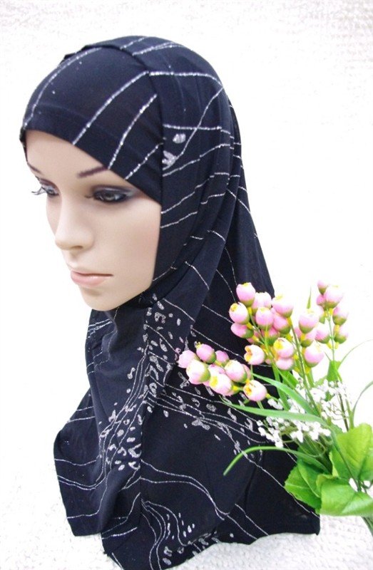 Elegant 2 Layers Muslim Hijabs islamic Hijabs Arabia Assorted Colors