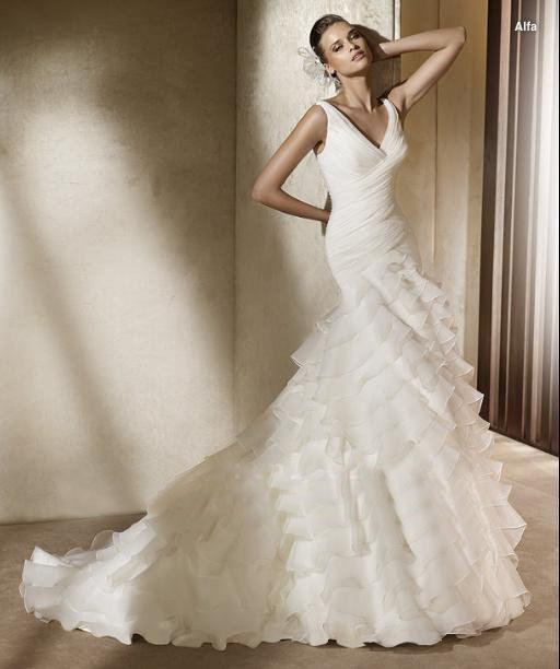 Tube Removable Strap Sexy Wedding Dress