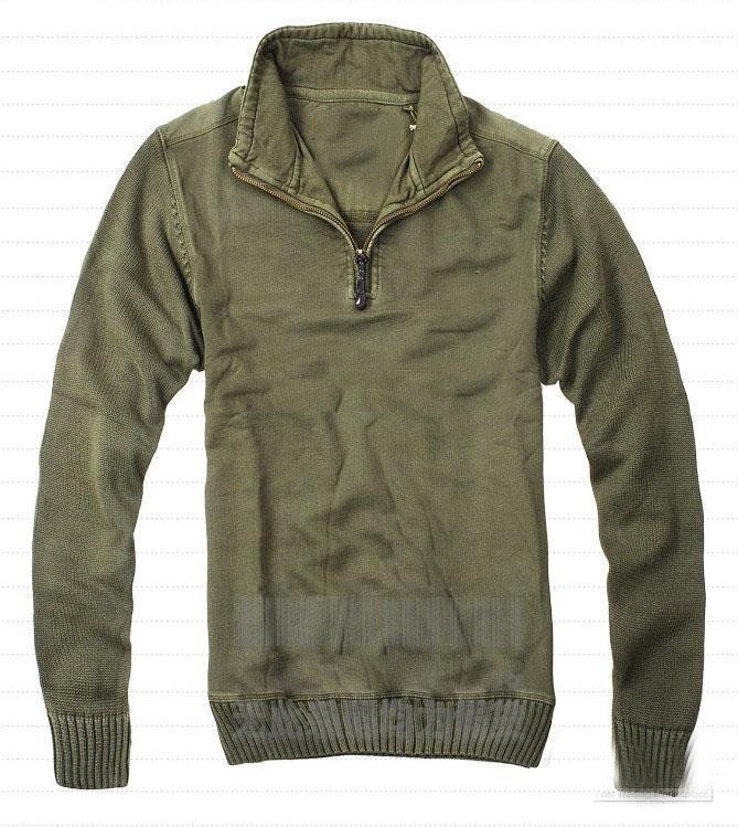 New Nautica Soft Material Men's Zip-Neck Cardigan Sweater