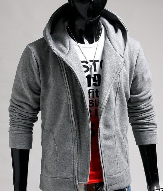 New 3color Hooded Eco-Friendly Windproof Sweater Men's Leisure Jacket