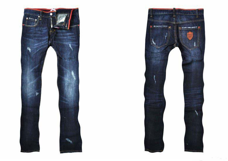 New Arrived Men's Embroidered Canister Casual Jeans