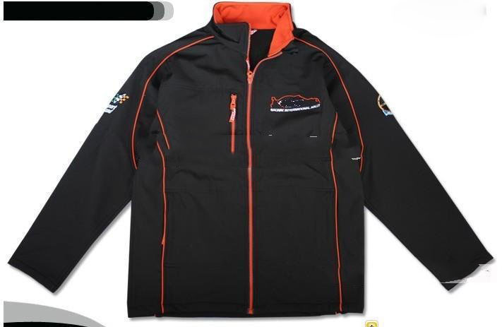 Windbreaker Style Nylon Material Unique Black Color Men's Hoodies