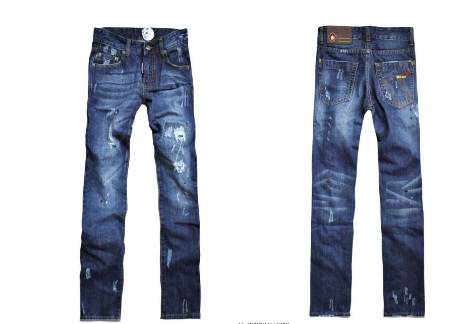 Men's Canister Leisure Style Embroidered Jeans